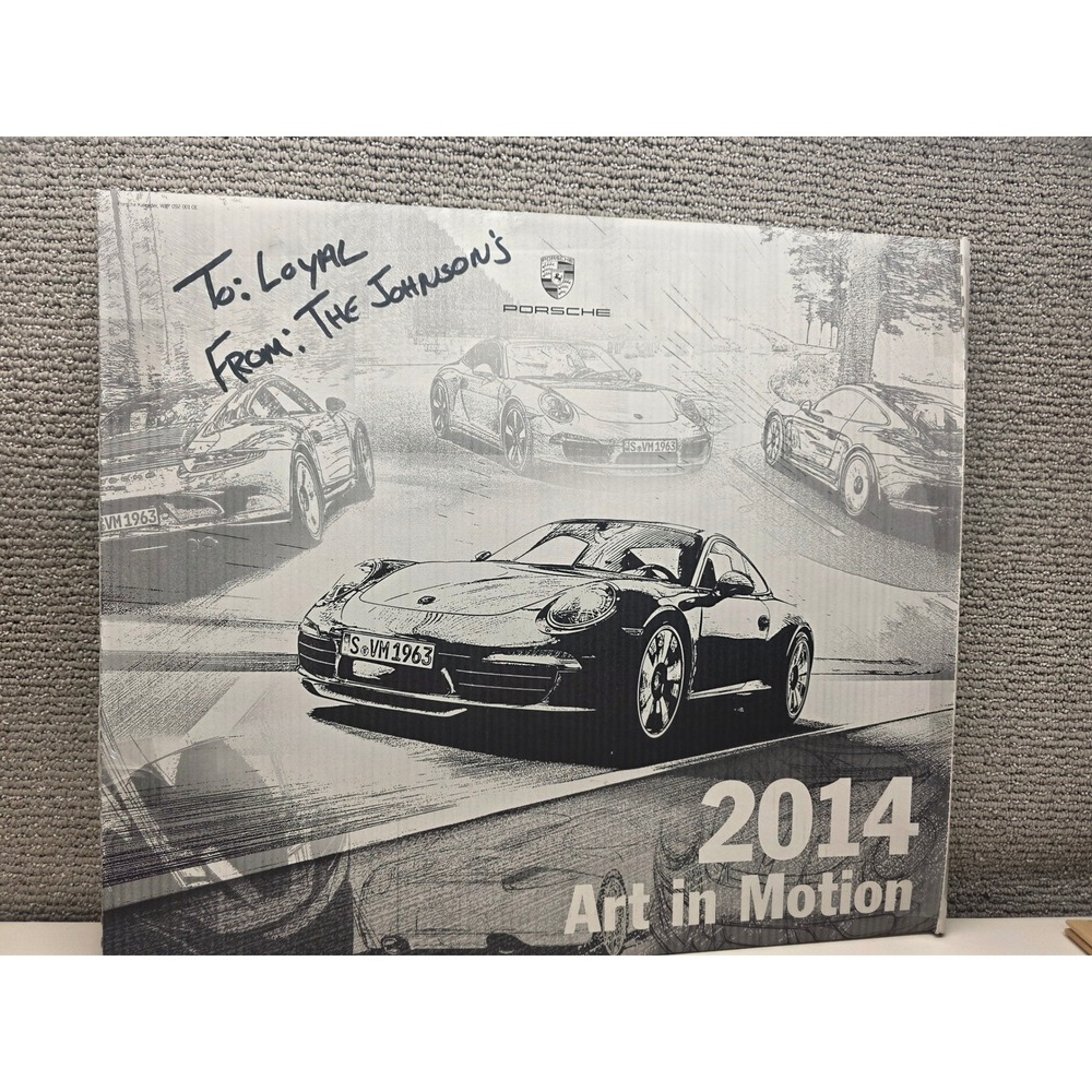 Porsche 2014 Art in Motion Wall Calendar Drivers Selection WAP0920010E Germany